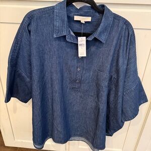 LOFT Chambray Denim Shirt